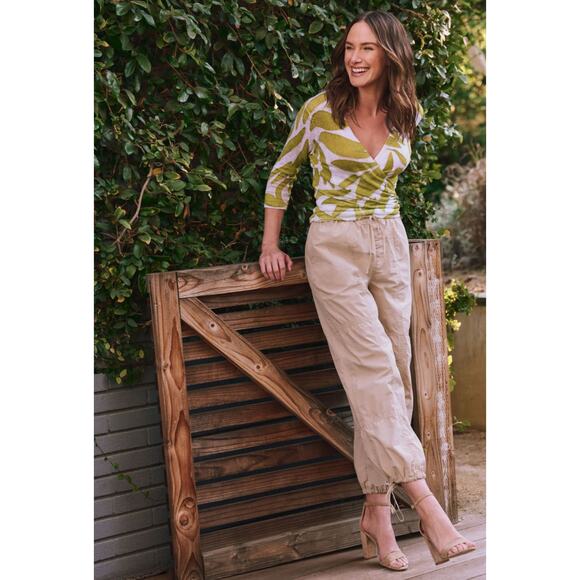 Nic &  Zoe POPLIN PARACHUTE ANKLE PANT NWT SIZE 8 - Picture 1 of 8